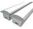 Комплект профилей Ledcraft LC-LPV2537M28-3x2Silver из 2 шт серебро (3м профиль+3м рассеиватель+2 заглушки+шурупов) 1616340065 1