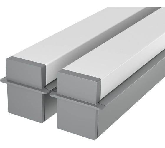 Комплект профилей Ledcraft LC-LPV2537M1728-2x2Silver из 2 шт серебро (2м профиль+2м рассеиватель+2 заглушки+шурупов) 1616240066 1