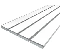 Комплект профилей Ledcraft LC-LPV32154M135-1x4Silver из 4 шт серебро (1м профиль+1м рассеиватель+2 заглушки+шурупов) 1616140482