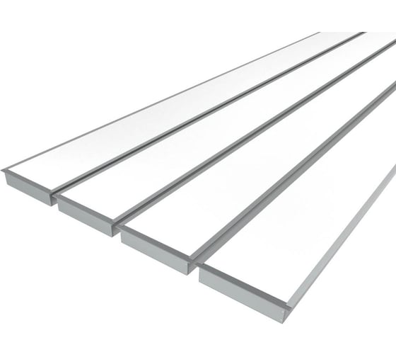 Комплект профилей Ledcraft LC-LPV32154M135-2x4Silver из 4 шт серебро (2м профиль+2м рассеиватель+2 заглушки+шурупов) 1616240482 1