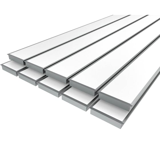 Комплект профилей Ledcraft LC-LPV32154M135-3x10Silver из 10 шт серебро (3м профиль+3м рассеиватель+2 заглушки+шурупов) 1616340798 1