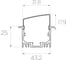 Комплект профилей Ledcraft LC-LPV2544M36T-3x5Silver из 5 шт серебро (3м профиль+3м рассеиватель+2 заглушки+шурупов) 1616340561 2