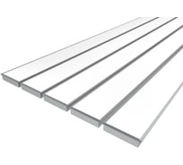 Комплект профилей Ledcraft LC-LPV32154M135-2x5Silver из 5 шт серебро (2м профиль+2м рассеиватель+2 заглушки+шурупов) 1616240640