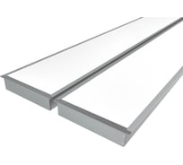 Комплект профилей Ledcraft LC-LPV32154M135-3x2Silver из 2 шт серебро (3м профиль+3м рассеиватель+2 заглушки+шурупов) 1616340166