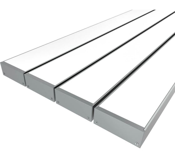 Комплект профиля LEDCRAFT LC-LP2050M44-3x4Silver 4 шт серебро (3м профиль+3м рассеиватель+2 заглушки+комплект шурупов) 1616340441 1