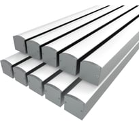 Комплект профиля LEDCRAFT LC-LP2528M28-3x10Silver 10 шт серебро (3м профиль+3м рассеиватель+2 заглушки+комплект шурупов) 1616340695