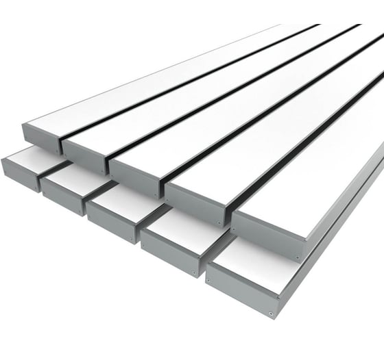 Комплект профиля LEDCRAFT LC-LP2060M55-3x10Silver 10 шт серебро (3м профиль+3м рассеиватель+2 заглушки+комплект шурупов) 1616340760 1