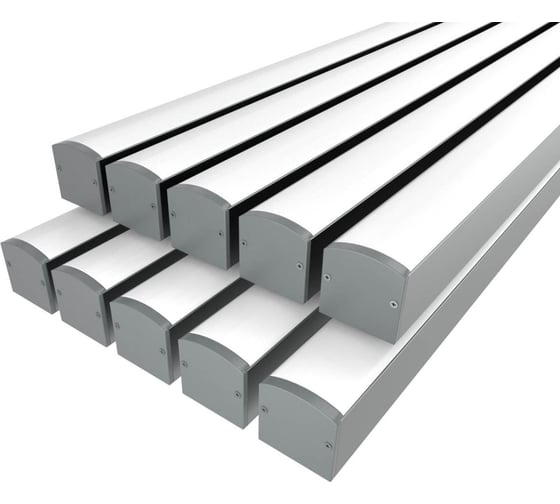 Комплект профиля LEDCRAFT LC-LP2528M28-2x10Silver 10 шт серебро (2м профиль+2м рассеиватель+2 заглушки+комплект шурупов) 1616240695 1