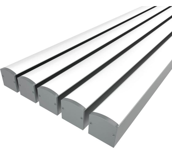 Комплект профиля LEDCRAFT LC-LP2528M28-3x5Silver 5 шт серебро (3м профиль+3м рассеиватель+2 заглушки+комплект шурупов) 1616340537 1