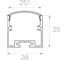 Комплект профиля LEDCRAFT LC-LP2528M28-2x5Silver 5 шт серебро (2м профиль+2м рассеиватель+2 заглушки+комплект шурупов) 1616240537 2
