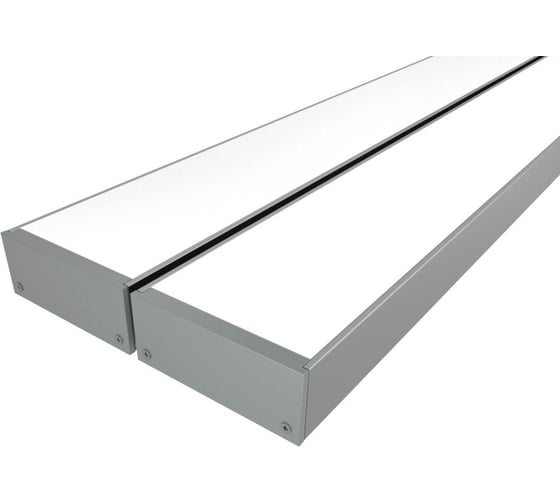 Комплект профиля LEDCRAFT LC-LP2050M44-2x2Silver 2 шт серебро (2м профиль+2м рассеиватель+2 заглушки+комплект шурупов) 1616240125 1