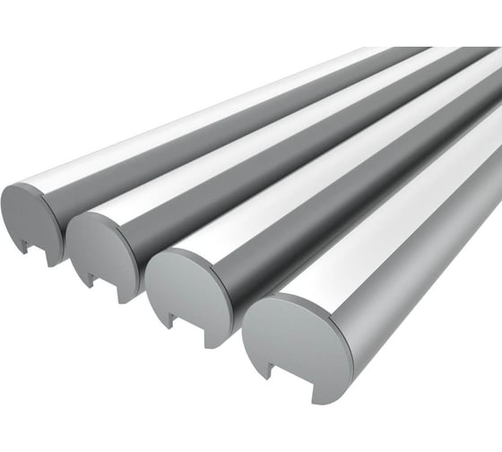 Комплект профиля LEDCRAFT LC-LKS2328M16-2x4Silver 4 шт серебро (2м профиль+2м рассеиватель+2 заглушки+2 крепежа) 1616240354 1