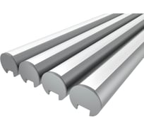 Комплект профиля LEDCRAFT LC-LKS2328M16-3x4Silver 4 шт серебро (3м профиль+3м рассеиватель+2 заглушки+4 крепежа) 1616340354