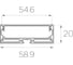 Комплект профиля LEDCRAFT LC-LP2060M55-3x4Silver 4 шт серебро (3м профиль+3м рассеиватель+2 заглушки+комплект шурупов) 1616340444 2