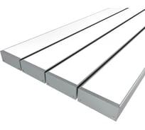 Комплект профиля LEDCRAFT LC-LP2050M44-2x4Silver 4 шт серебро (2м профиль+2м рассеиватель+2 заглушки+комплект шурупов) 1616240441