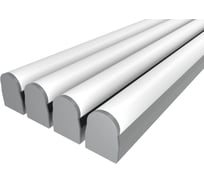 Комплект профиля LEDCRAFT LC-LP2528RM1-2x4Silver 4 шт серебро (2м профиль+2м рассеиватель+2 заглушки+комплект шурупов) 1616240487