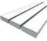 Комплект профиля LEDCRAFT LC-LP2060M55-2x3Silver 3 шт серебро (2м профиль+2м рассеиватель+2 заглушки+комплект шурупов) 1616240286 1
