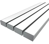 Комплект профиля LEDCRAFT LC-LP2035M34-2x4Silver 4 шт серебро (2м профиль+2м рассеиватель+2 заглушки+комплект шурупов) 1616240440