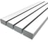 Комплект профиля LEDCRAFT LC-LP2035M34-2x4Silver 4 шт серебро (2м профиль+2м рассеиватель+2 заглушки+комплект шурупов) 1616240440 1