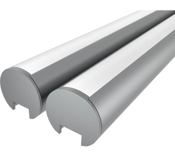 Комплект профиля LEDCRAFT LC-LKS2328M16-3x2Silver 2 шт серебро (3м профиль+3м рассеиватель+2 заглушки+4 крепежа) 1616340038 1
