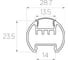 Комплект профиля LEDCRAFT LC-LKS2328M16-3x2Silver 2 шт серебро (3м профиль+3м рассеиватель+2 заглушки+4 крепежа) 1616340038 2