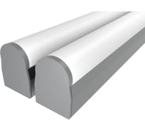 Комплект профиля LEDCRAFT LC-LP2528RM1-2x2Silver 2 шт серебро (2м профиль+2м рассеиватель+2 заглушки+комплект шурупов) 1616240171