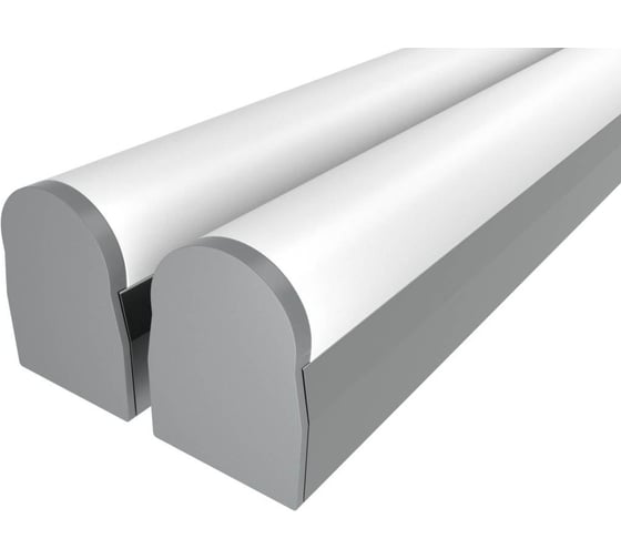 Комплект профиля LEDCRAFT LC-LP2528RM1-2x2Silver 2 шт серебро (2м профиль+2м рассеиватель+2 заглушки+комплект шурупов) 1616240171 1