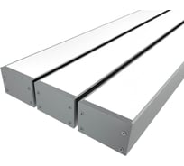 Комплект профиля LEDCRAFT LC-LP2030M30-3x3Silver 3 шт серебро (3м профиль+3м рассеиватель+2 заглушки+комплект шурупов) 1616340314