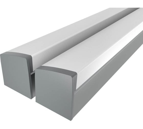 Комплект профиля LEDCRAFT LC-LP2534M36T-1x2Silver 2 шт серебро (1м профиль+1м рассеиватель+2 заглушки+комплект шурупов) 1616140084 1
