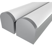 Комплект профиля LEDCRAFT LC-LP2534M36R-2x2Silver 2 шт серебро (2м профиль+2м рассеиватель+2 заглушки+комплект шурупов) 1616240085