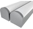 Комплект профиля LEDCRAFT LC-LP2534M36R-1x2Silver 2 шт серебро (1м профиль+1м рассеиватель+2 заглушки+комплект шурупов) 1616140085 1