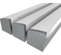 Комплект профиля LEDCRAFT LC-LP2534M36T-1x3Silver 3 шт серебро (1м профиль+1м рассеиватель+2 заглушки+комплект шурупов) 1616140242