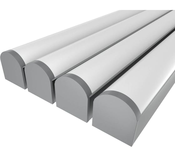 Комплект профиля LEDCRAFT LC-LP2534M36R-2x4Silver 4 шт серебро (2м профиль+2м рассеиватель+2 заглушки+комплект шурупов) 1616240401 1