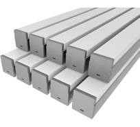 Комплект профиля LEDCRAFT LC-LP2534M36-1x10Silver 10 шт серебро (1м профиль+1м рассеиватель+2 заглушки+комплект шурупов) 1616140715