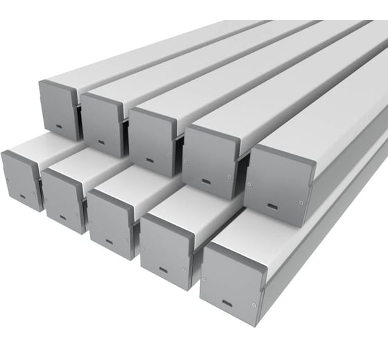 Комплект профиля LEDCRAFT LC-LP2534M36-3x10Silver 10 шт серебро (3м профиль+3м рассеиватель+2 заглушки+комплект шурупов) 1616340715 1