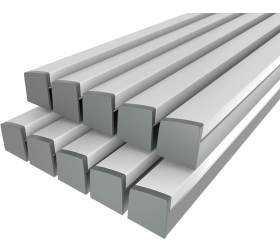 Комплект профиля LEDCRAFT LC-LP2534M36T-1x10Silver 10 шт серебро (1м профиль+1м рассеиватель+2 заглушки+комплект шурупов) 1616140716 1