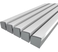 Комплект профиля LEDCRAFT LC-LP2534M36T-1x5Silver 5 шт серебро (1м профиль+1м рассеиватель+2 заглушки+комплект шурупов) 1616140558