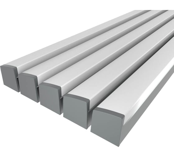 Комплект профиля LEDCRAFT LC-LP2534M36T-1x5Silver 5 шт серебро (1м профиль+1м рассеиватель+2 заглушки+комплект шурупов) 1616140558 1