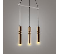 Подвесной светильник RITTER FLUTE 3хЕ27, черный/золото/белый/хром 52654 4