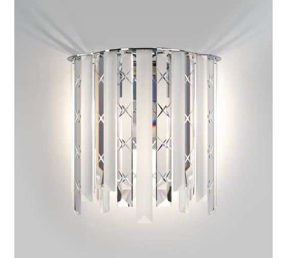 Настенный светодиодный светильник с хрусталем Eurosvet Radiance 101011 хром a071171 1