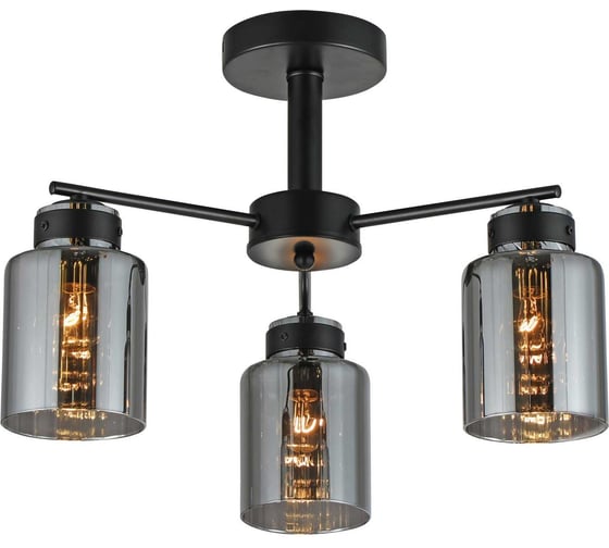 Люстра Schaffner 3xE27/40W (46*46*30) Ferrico 4590-3 BK 1