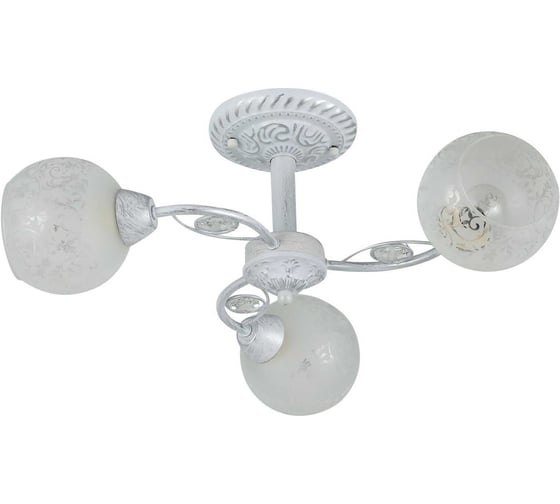 Люстра Schaffner 3xE27/40W (57*57*21,5) Emilio 4710-3 WH+SL 1