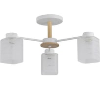 Люстра Schaffner 3xE27/40W (56*56*27) Cruzado 4560-3 WH+WOOD