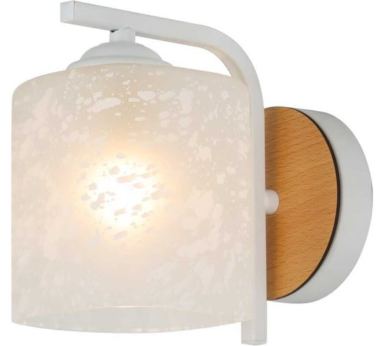 Бра Schaffner 1xE27/40W (18*10*15,5) Altezza 4550-1W WH+WOOD 1