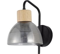 Бра Schaffner 1xE27/40W (22*15*22) Cizalla 4585-1W BK+WOOD