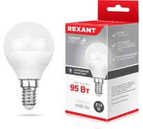 Светодиодная лампа REXANT Шарик GL, 11,5 Вт, E14, 6500 K, холодный свет 604-209