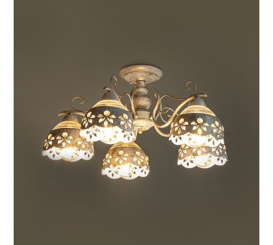Люстра RITTER Romantic 155/5 5хE27, золото 52513 4