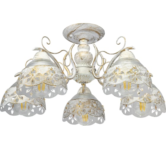 Люстра RITTER Romantic 155/5 5хE27, золото 52513 4