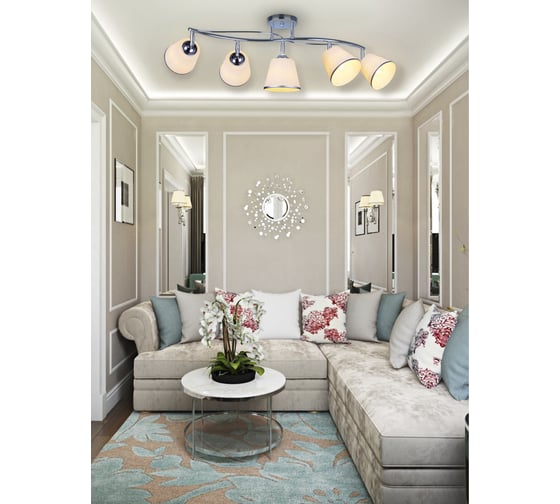 Потолочная люстра Ritter TIVOLI 5хE27, хром 52526 4