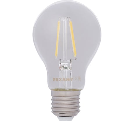 Филаментная лампа REXANT Груша A60 7.5 Вт 4000K E27 604-073